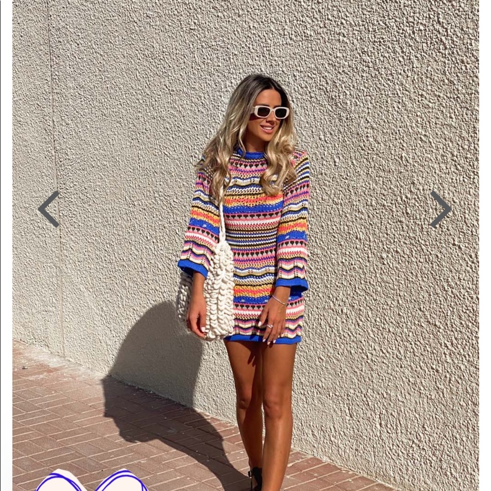 Verge Girl Crochet Mini Dress